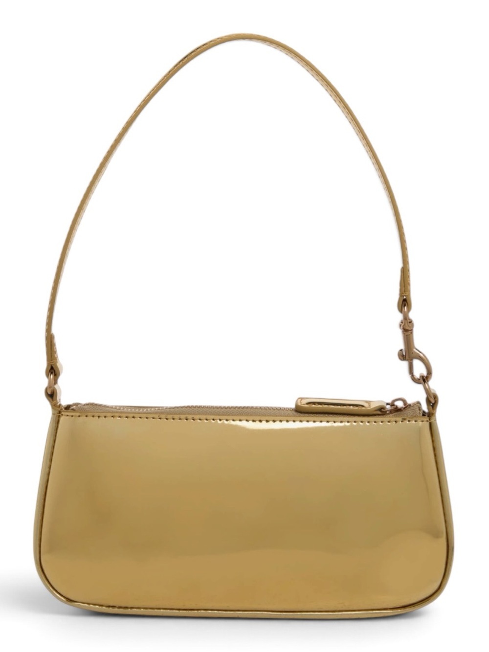Kurt Geiger NWOT Small Metallic Gold Highgate Wristlet - Picture 2 of 6